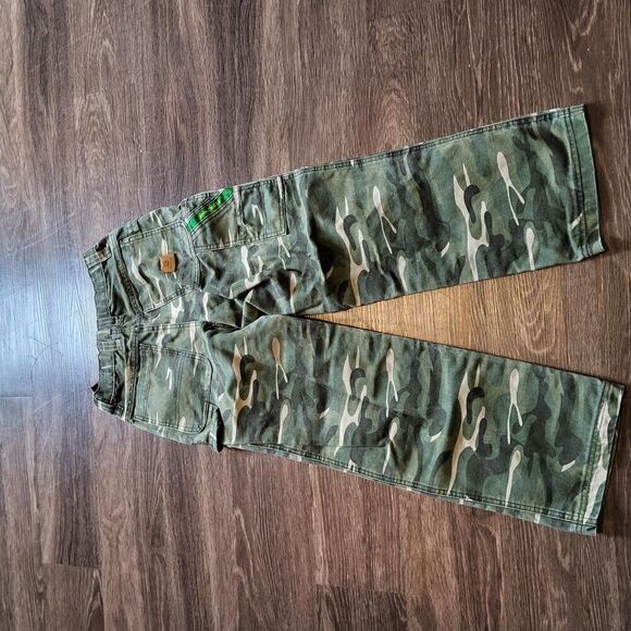 John Deere Carpenter Utility Straight Pants w/ Adjustable Waste Boys 12 Regular - Picture 5 of 10